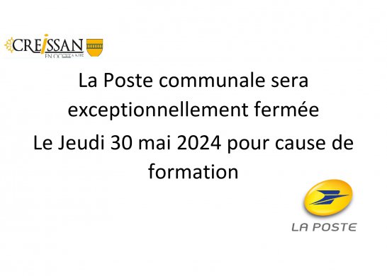LA POSTE 30 MAI