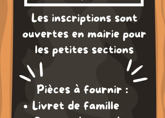 Inscription rentrée 2026-2027