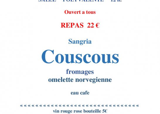REPAS "LES AMIS DE CREISSAN"