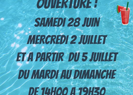 Ouverture piscine
