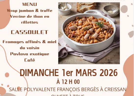 TRADITIONNEL CASSOULET DES ANCIENS COMBATTANTS